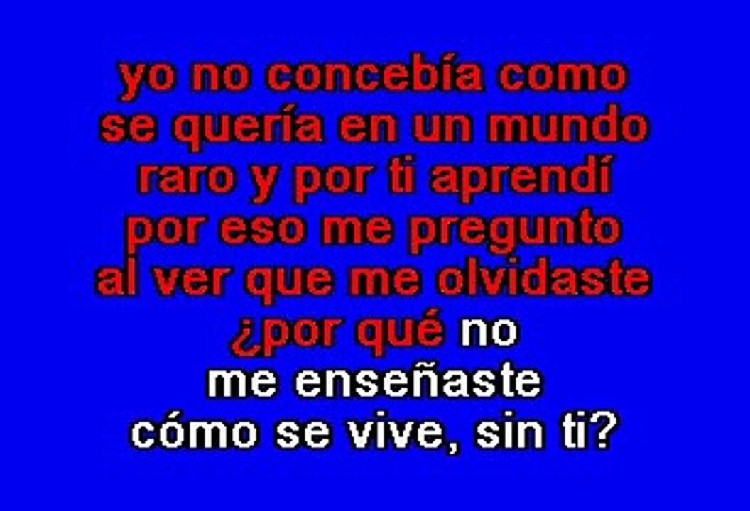 Olga Guillot - Tu Me Acostumbraste (Karaoke)