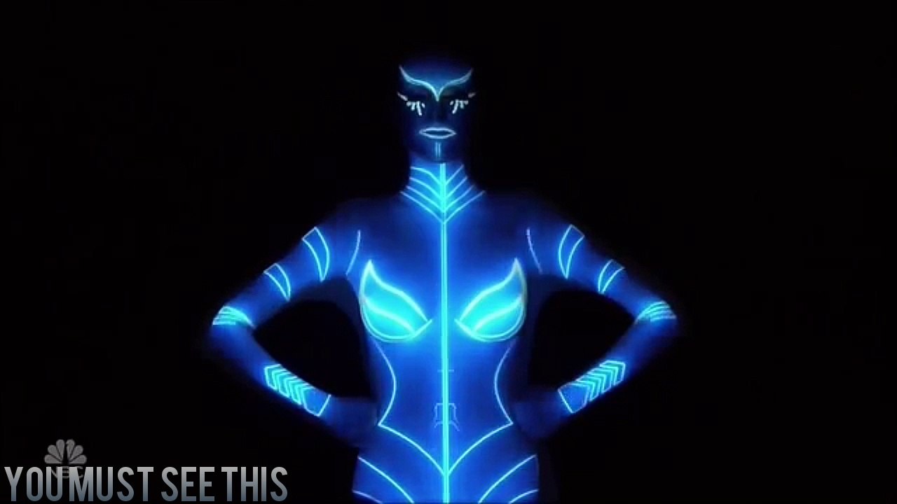 Judge surprise by appearance 3D projection america got talent 2017