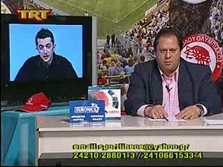 20η ΑΕΛ-ΑΕΚ 1-0 2007-08  Τσούμαρης, Γαλάτης (Κυριακάτικη Αρένα-TRT)