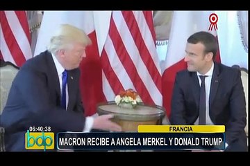 Francia: Emmanuel Macron dio la bienvenida a Donald Trump