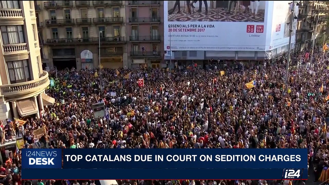 i24NEWS DESK | Top Catalans due in court on sedition charges | Friday, October 6th 2017