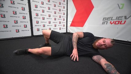 Ryan Yells Hip with Lacrosse Ball