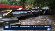 i24NEWS DESK | Tropical storm Nate kills 20 in Central America | Friday, October 6th 2017