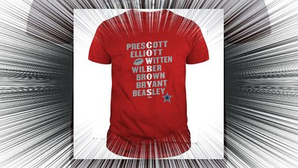 Beautiful Dallas Cowboys player team names Shirt