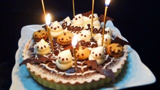 Halloween chocolate tart cake KAWAII-nWBLzaFqS3Y