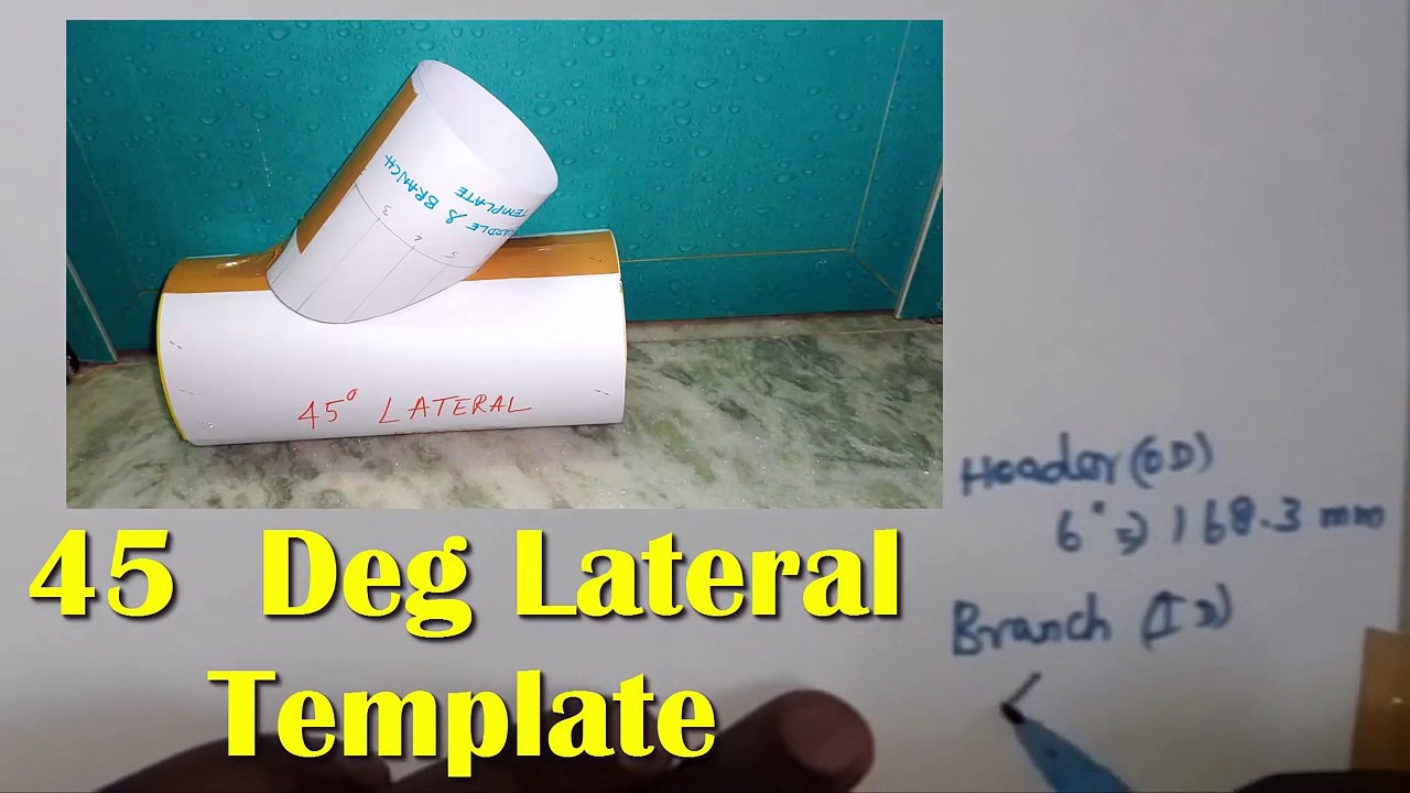 Layout and Development of Lateral (Intersection) 45 Degree