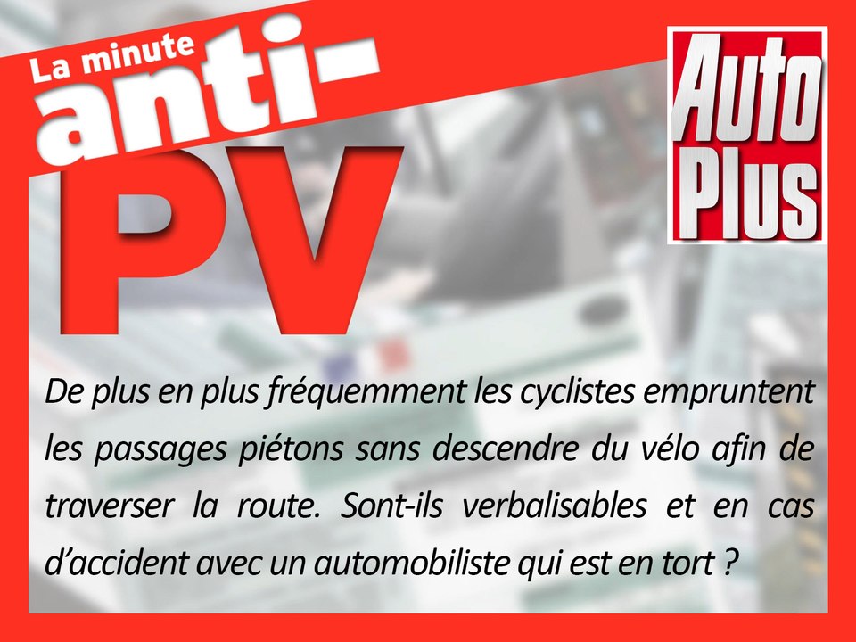 Vélos: peuvent-ils emprunter les passages piétons?