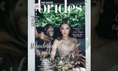 Kecaman bagi Luna Maya karena Berfoto dengan Orangutan