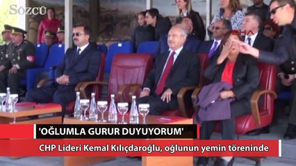 CHP Lideri Kemal Kılıçdaroğlu, oğlunun yemin töreninde