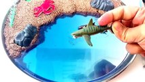 Learn Types Of SHARKS in Water/MINI Beach-Cute Mini SHARK TOYS-Sea Animals Kids Z Fun
