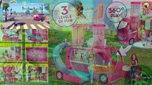 Авто домик для куклы Барби с мебелью. Распаковка игрушек для девочек Barbie Pop Up Camper new