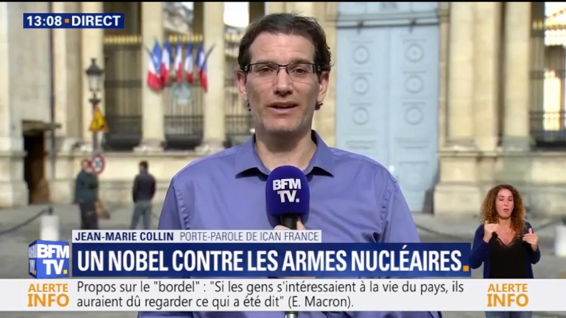 Nuclear Ban - Prix Nobel de la Paix attribué à l'ICAN à Oslo et interview  de Jean-Marie Collin, Directeur d'ICAN France - Vidéo Dailymotion
