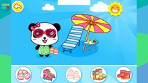 Game for kids. Help to baby Panda choose shoes