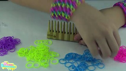 Pulseira Escama de Dragão Rainbow Loom Scale of Dragon Bracelet