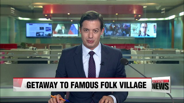 South Korean President Moon Jae-in visits traditional folk village during long holiday