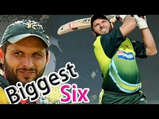 Biggest Six Ever off Free Hit Shahid Boom Boom Afridi 158m Amazing world Record  By Legend Of Fun