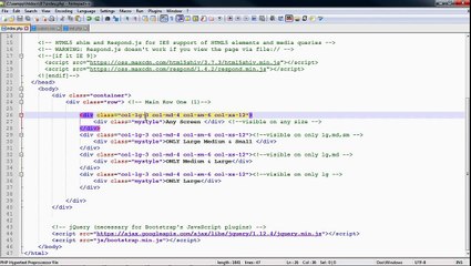 Part 10 Bootstrap Visible and Hidden Classes