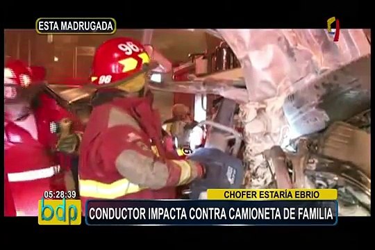 La Molina: choque frontal de camionetas deja cuatro heridos de gravedad