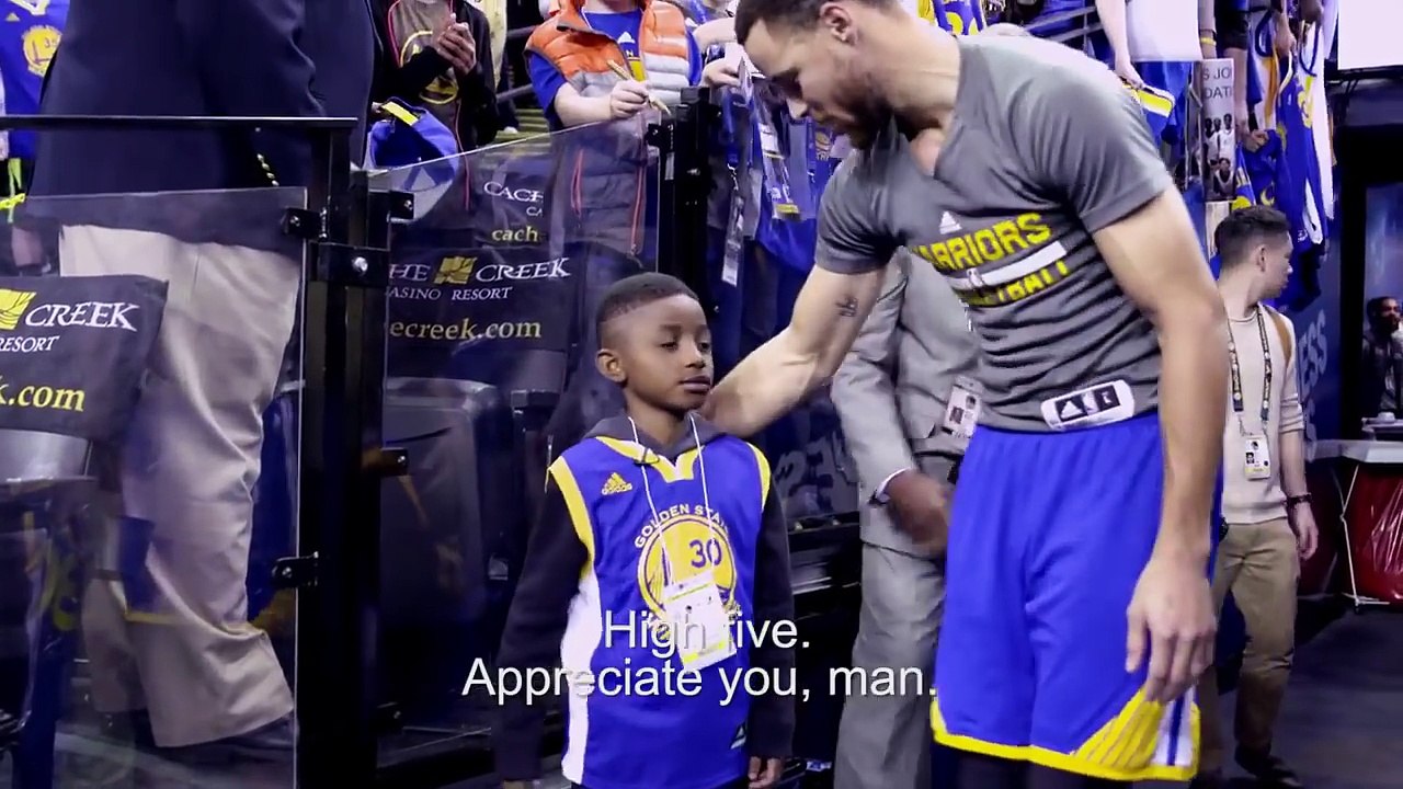 感動!!! 6歲小球迷夢想成真 在勇士隊主場看Curry比賽 When a 6 Year Old Meets Stephen Curry