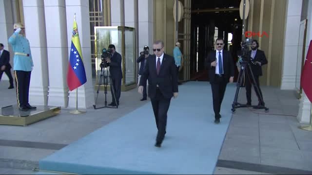 Cumhurbaşkanı Erdoğan, Venezuela Devlet Başkanı Maduro'yu Resmi Törenle Karşıladı-1