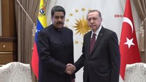Cumhurbaşkanı Erdoğan, Venezuela Devlet Başkanı Maduro ile Başbaşa Görüştü