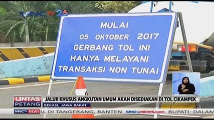 Jalur Khusus Angkutan Umum di Tol Cikampek