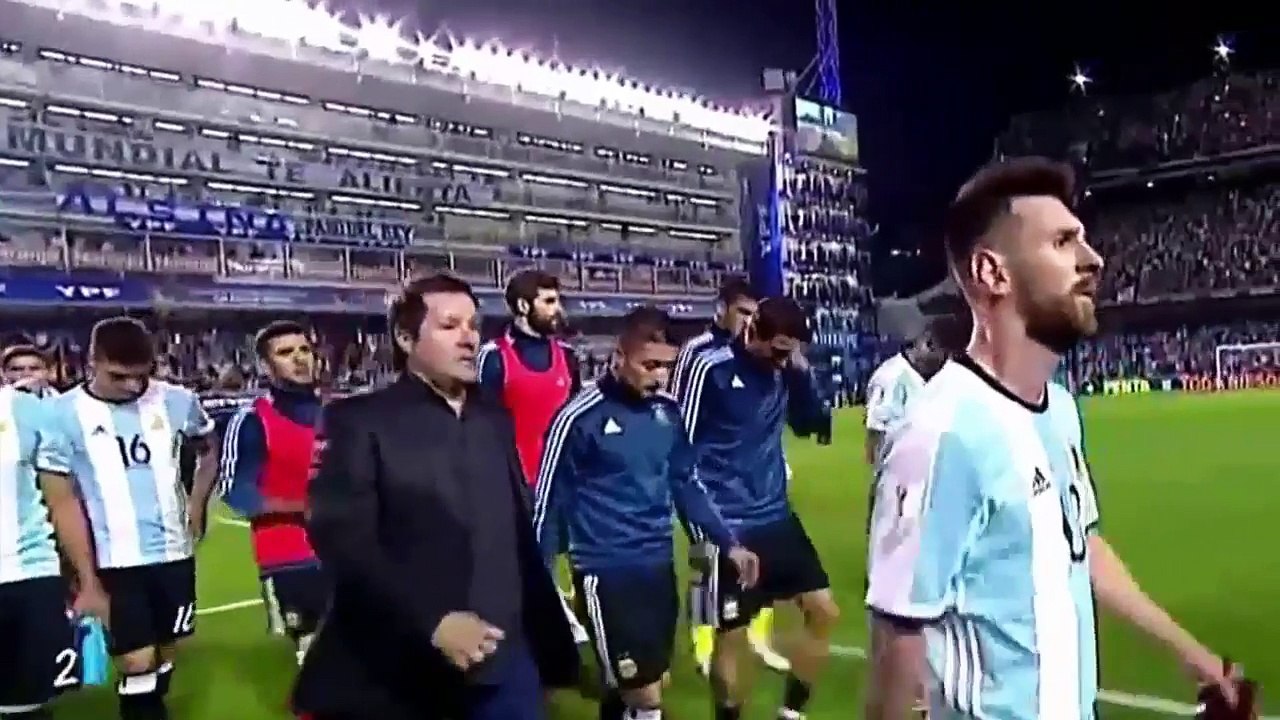 Messi's reaction to Argentina Performance against Peru 0-0
