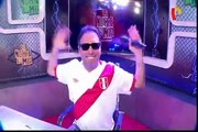 Así fue la celebración de Carlos Galdós tras el empate de Perú ante Argentina