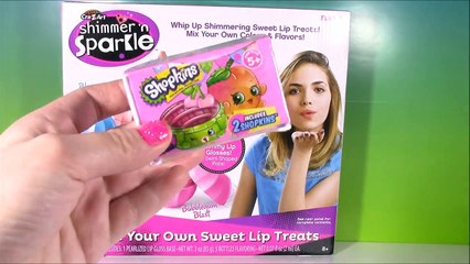 Cra-Z-Art Shimmer n Sparkle DIY Sweet Lip Treats LIP GLOSS! Make 5 Yummy Flavors Colors! SHOPKINS