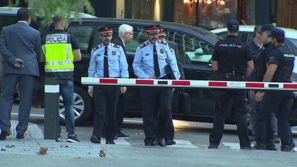 Trapero declara en la Audiencia entre gran dispositivo policial