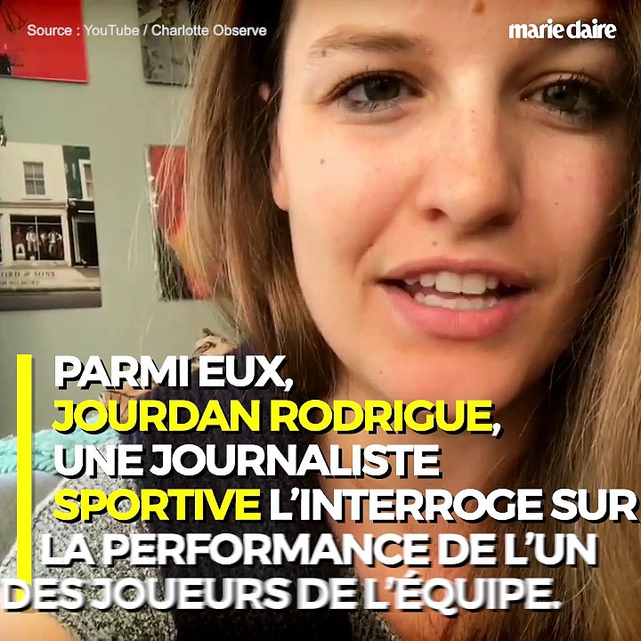 Quand un joueur trouve "drôle" une femme qui parle de foot.