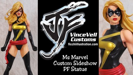 Ms Marvel Custom Sideshow PF Statue