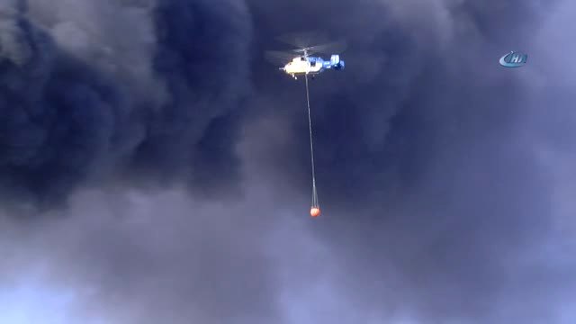 Boya Fabrikasında Yangın Çıktı...gökyüzü Siyaha Büründü