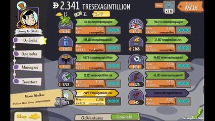 Adventure Capitalist Tips & Tricks - How to beat the Moon! (206/206)