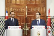 Conférence de presse commune avec Youssef Chahed, chef du gouvernement de la République tunisienne - Tunis, 5 octobre 2017