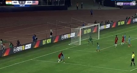(Penalty) Sargent J. Goal HD - India U17 0-1 USA U17 06.10.2017