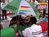 Gran Premio di San Marino 1990: N. Piquet ed Ezio Zermiani scherzano in griglia