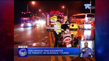 Dos heridos tras accidentes de tránsito en Guayaquil y Durán