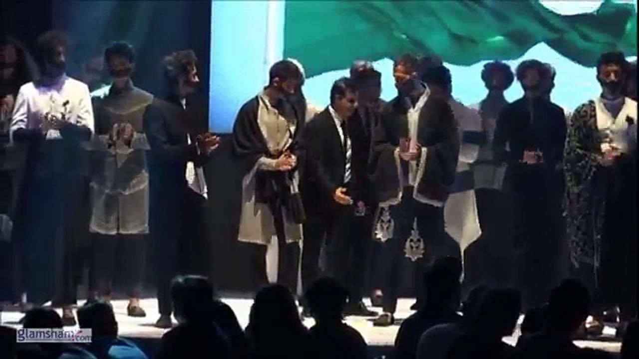 24.Sushant Rajput walks the ramp at Van Heusen & GQ Fashion Night