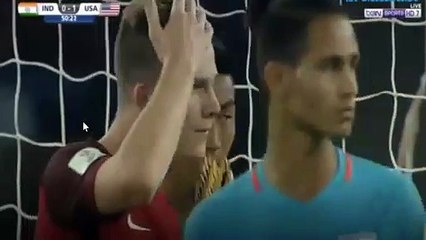 Chris Durkin Goal HD - India U17 0-2 USA U17 06.10.2017