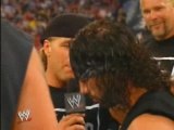 WWE RAW - HBK Shawn Michaels - Kicks Booker T out of the nWo