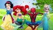 Wrong Heads Spider Spiderman Frozen Elsa Disney Princess Finger Family Nursery Rhymes Learn Colors
