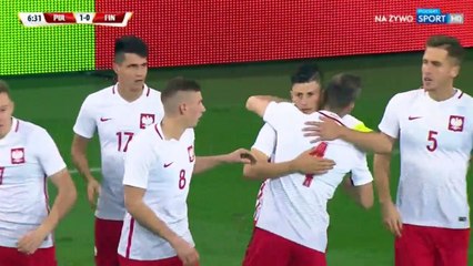 Dawid Kownacki Goal HD - Poland U21 1-0 Finland U21 06.10.2017