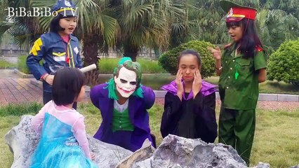 Frozen Elsa vs Spiderman Thief Fails SAUSAGE & Police Arrest! w/ Superman kids Fun Superheroes