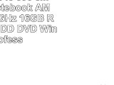Lenovo B5045 396 cm 156 Zoll Notebook AMD A66310 2GHz 16GB RAM 500GB HDD DVD Win 7