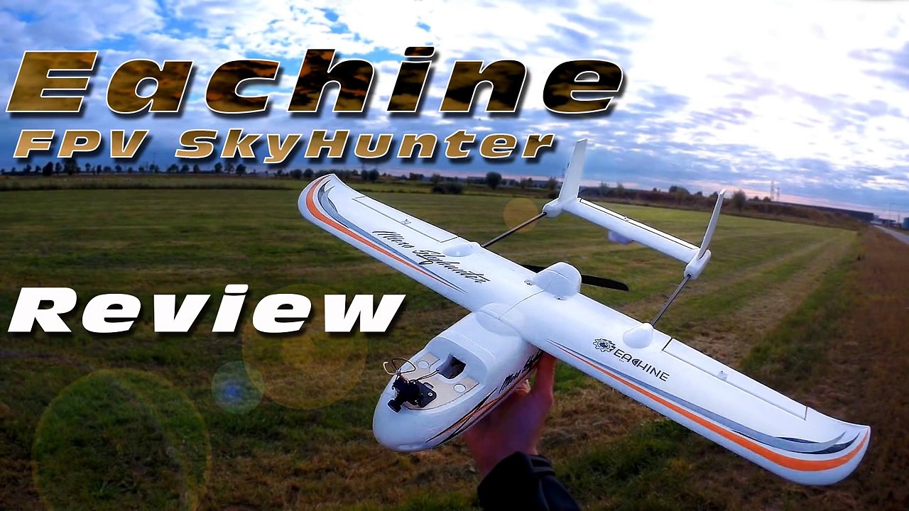 DutchRC - Eachine micro Skyhunter 780mm FPV plane - Review!