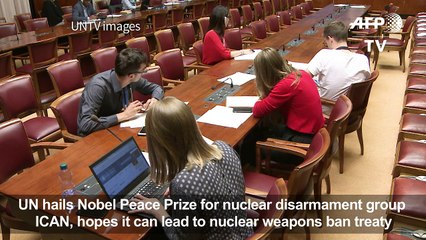 UN praises ICAN Nobel win as 'good news' for nuclear ban