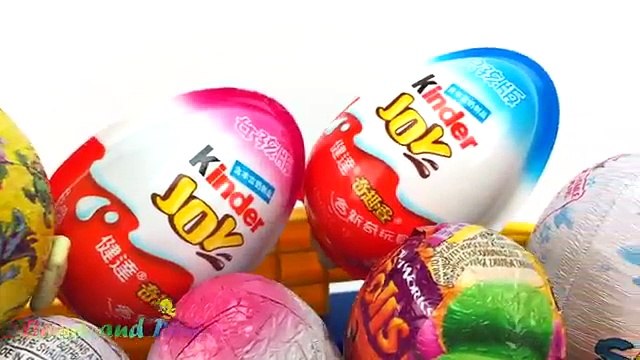 Super Surprise Eggs Kinder Surprise Chupa Chups Thomas Disney Learn Colors Play Doh Balls Fun Kids