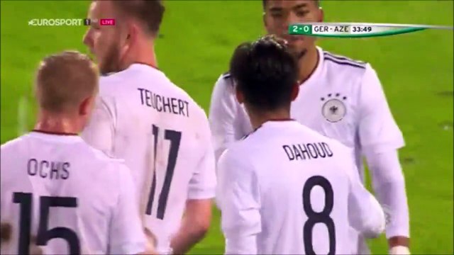 2-0 Mahmoud Dahoud Goal UEFA Euro U21 Qual. Group 5 - 06.10.2017 Germany U21 2-0 Azerbaijan U21