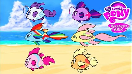 ✿ MLP Sea Animals Compilation - My Little Pony Coloring Book Video Episode For Kids FIM HD
